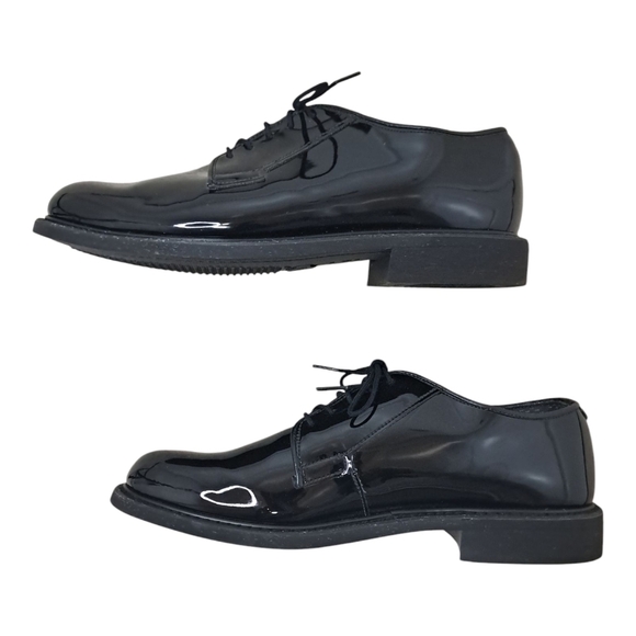 Bates 00941A Black Patent Oxford Dress Shoes Lace Up Round Toe 8.5E Non Marking main image 15